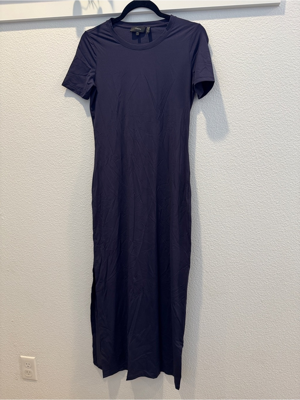 Theory short sleeve maxi dress